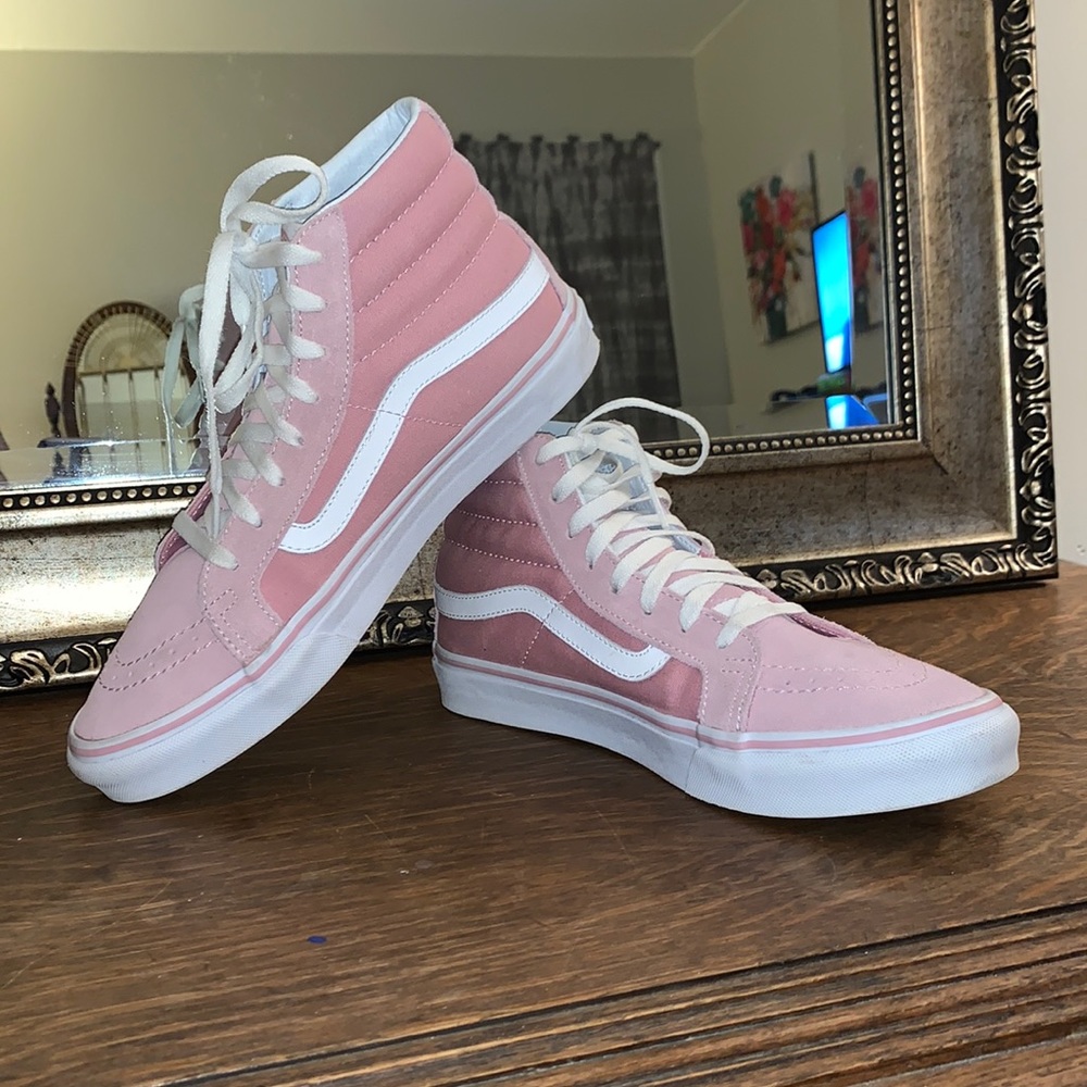Pink sk8-HI Vans sz. 9.5
